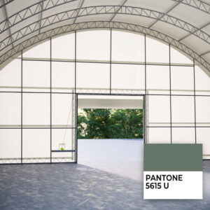 60x40ft (18x12m) Double Truss Front Wall, Door and Winch GREEN