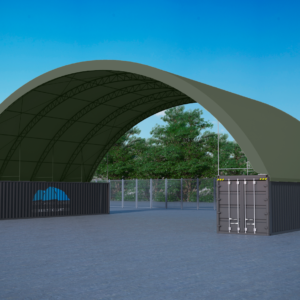 70x40ft (21.35x12m) Double Truss Industrial Grade Dome Green