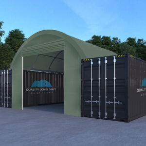 20x20ft (6x6m) Quicklock Front Wall Door+Winch (Universal) Green