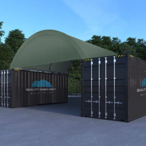 20ft (6m) Fixed Tube Half Wall Green