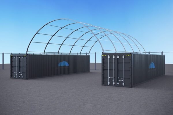 30x40ft (9x12m) Quicklock Square Tube Dome with End Wall - Image 20