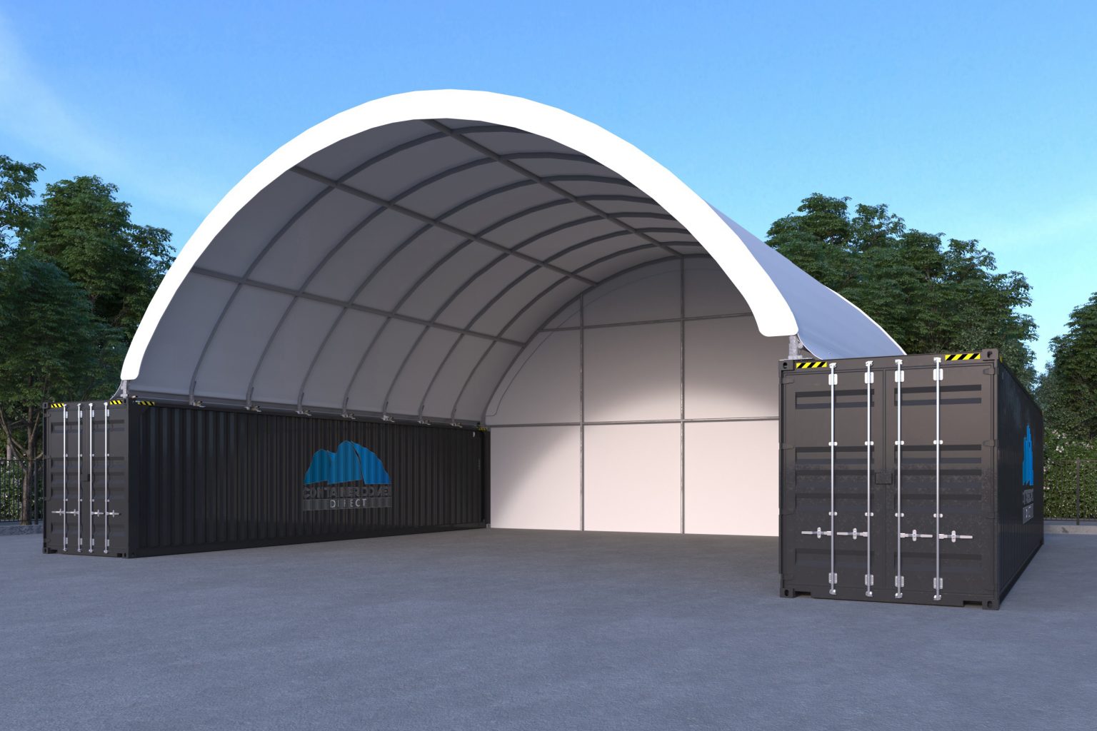 40x40ft (12x12m) Quicklock Commercial Grade Dome with End Wall - Image 22
