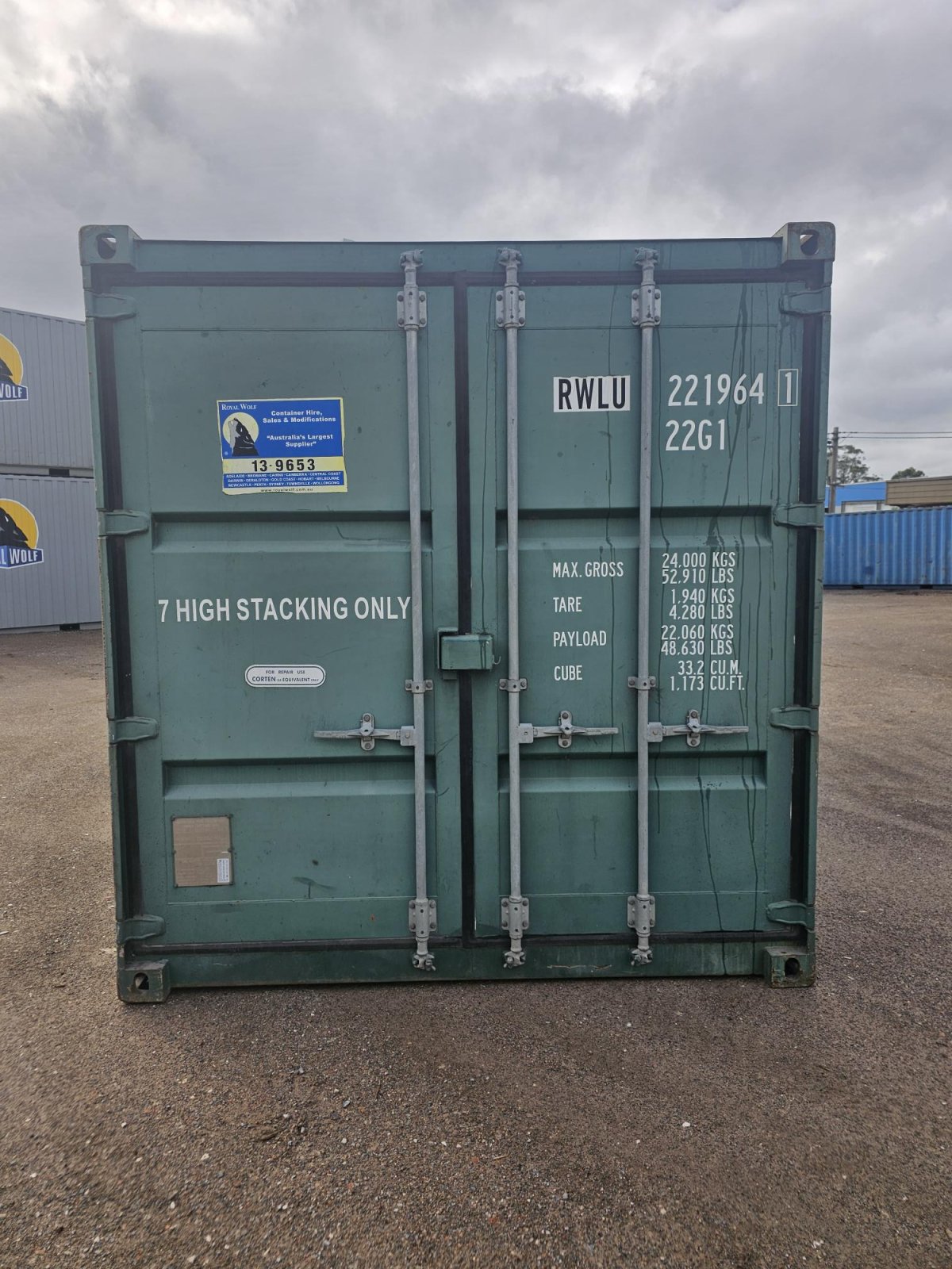 20ft General Purpose Container Central Coast RWLU2219641 - Image 8