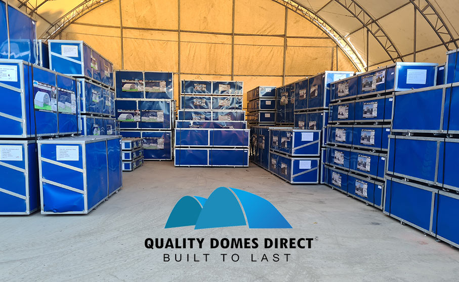 40x40ft (12x12m) Quicklock Commercial Grade Dome with End Wall - Image 2